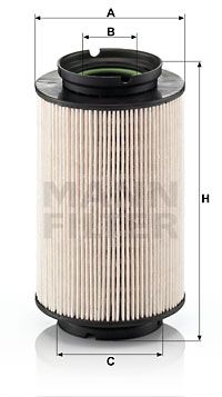 MANN-FILTER Kraftstofffilter (PU 936/2 x) Thumbnail