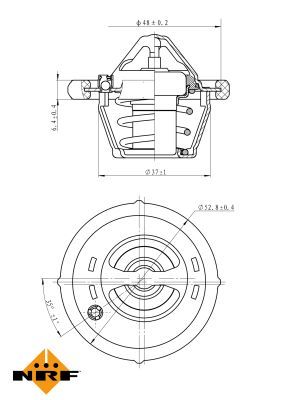 NRF Thermostat, Kühlmittel (725159) NRF Thermostat, Kühlmittel (725159)