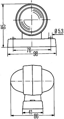 HELLA Umrissleuchte (2XS 955 031-001)