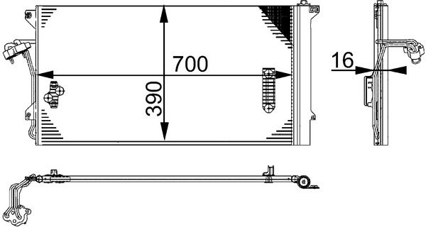 MAHLE Kondensator, Klimaanlage (AC 637 000P)