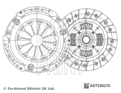 BLUE PRINT Kupplungssatz (ADT330270)
