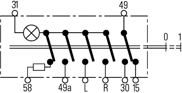 HELLA Warnblinkschalter (6HH 004 175-016)