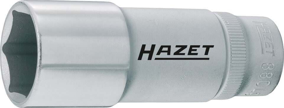 HAZET Steckschlüsseleinsatz ∙ Sechskant 880LG-13 ∙ Vierkant10 mm (3/8 Zoll) ∙ Außen-Sechskant-Tractionsprofil ∙ 13 mm
