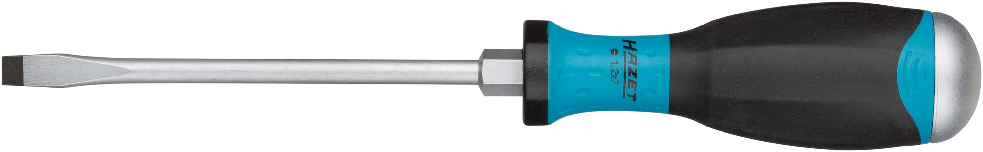 HAZET Schraubendreher ∙ mit Schlagkappe 810U-70 ∙ Schlitz Profil ∙ 1.2 x 7 mm