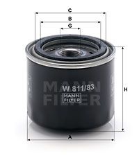 MANN-FILTER Ölfilter (W 811/83)