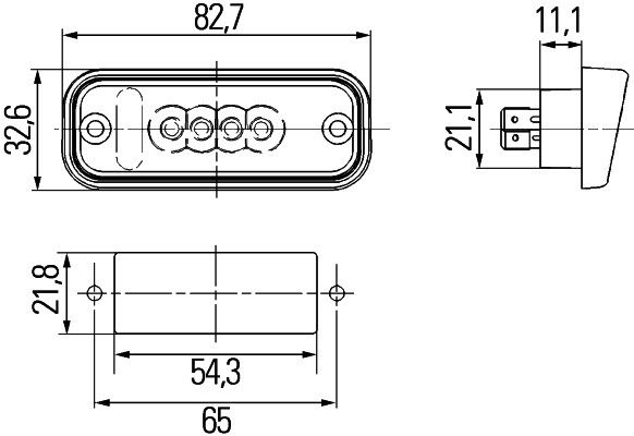 HELLA Kennzeichenleuchte (2KA 010 278-607)