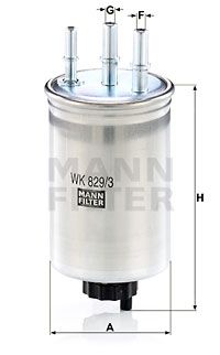 MANN-FILTER Kraftstofffilter (WK 829/3) Thumbnail