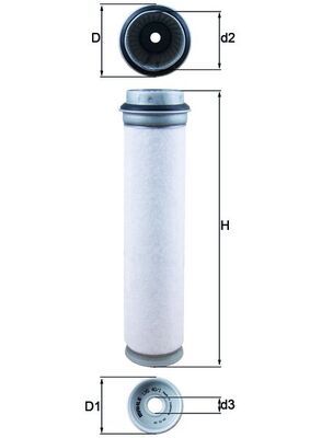 KNECHT Sekundärluftfilter (LXS 40/1)