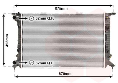 VAN WEZEL Kühler, Motorkühlung (03002292) Thumbnail