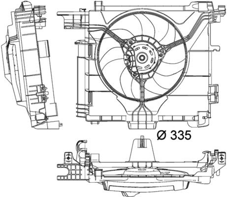 MAHLE Lüfter, Motorkühlung (CFF 211 000P) MAHLE Lüfter, Motorkühlung (CFF 211 000P)