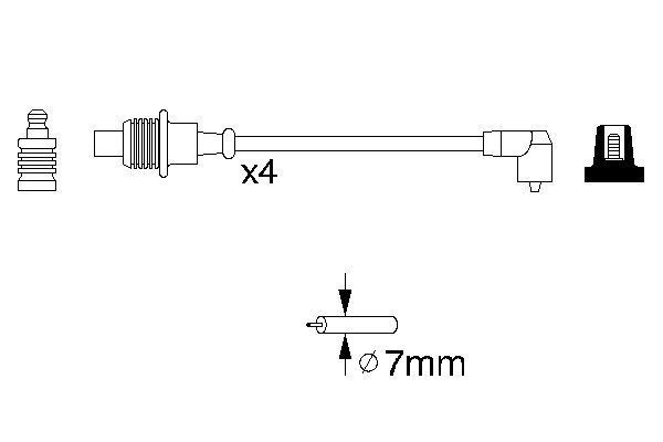 BOSCH Zündleitungssatz (0 986 356 854)