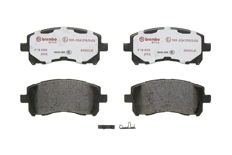 BREMBO Bremsbelagsatz, Scheibenbremse (P 78 010X)