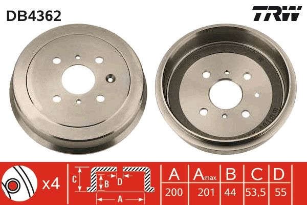 TRW Bremstrommel (DB4362)