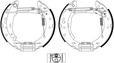 HELLA Bremsbackensatz (8DB 355 022-901)