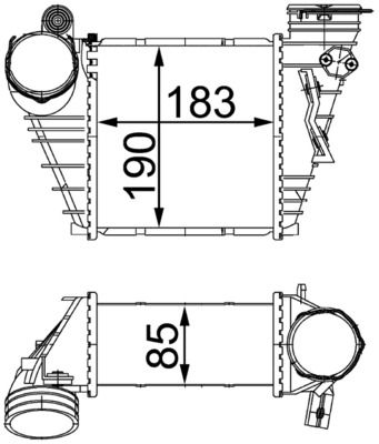 MAHLE Ladeluftkühler (CI 299 000S)