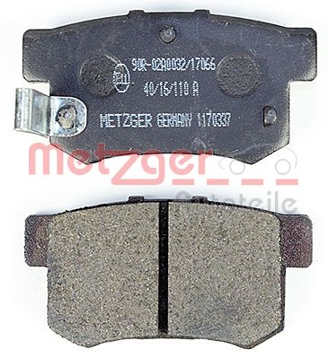METZGER Bremsbelagsatz, Scheibenbremse (1170337)