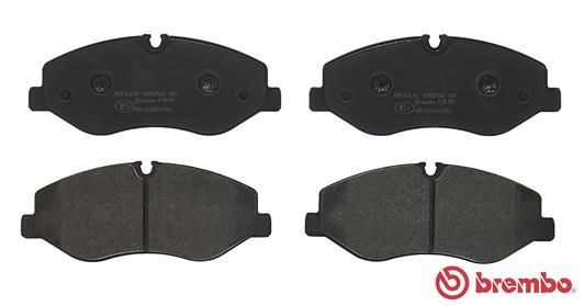 BREMBO Bremsbelagsatz, Scheibenbremse (P 50 129)