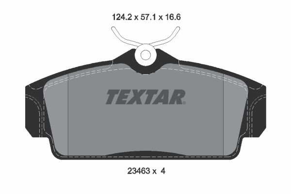 TEXTAR Bremsbelagsatz, Scheibenbremse (2346302)