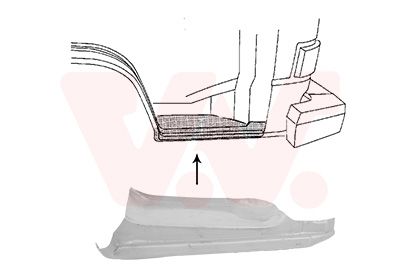 VAN WEZEL Einstiegsblech (5870102)