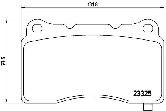 BREMBO Bremsbelagsatz, Scheibenbremse (P 59 079)
