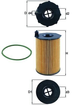 KNECHT Ölfilter (OX 420D)