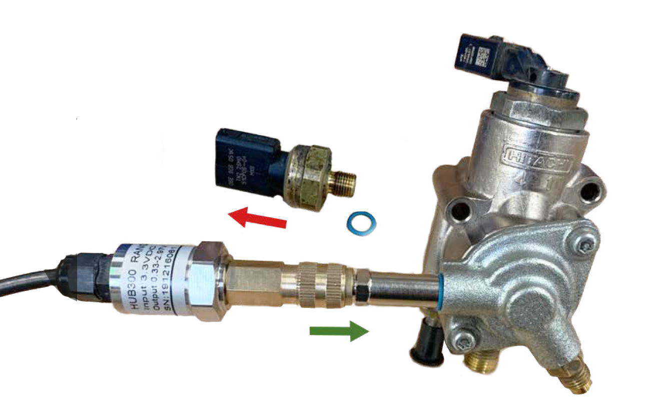 Adapter Hochdruck Benzin Diagnose Set, 5-tlg.