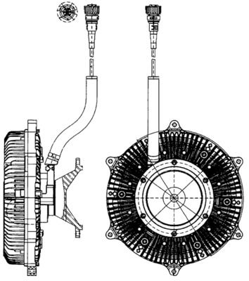 MAHLE Kupplung, Kühlerlüfter (CFC 215 000P)