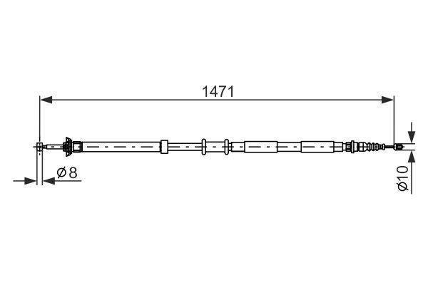 BOSCH Seilzug, Feststellbremse (1 987 477 970) Thumbnail
