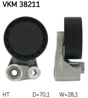 SKF Spannrolle, Keilrippenriemen (VKM 38211)