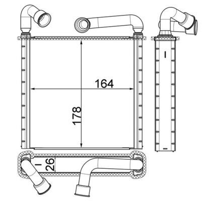 MAHLE Wärmetauscher, Innenraumheizung (AH 253 000S)