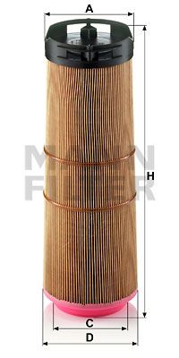 MANN-FILTER Luftfilter (C 12 133/1)