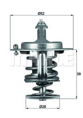 MAHLE Thermostat, Kühlmittel (TX 71 82D) Thumbnail