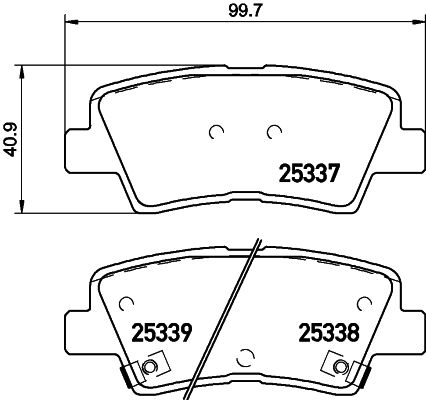 BREMBO Bremsbelagsatz, Scheibenbremse (P 30 101)