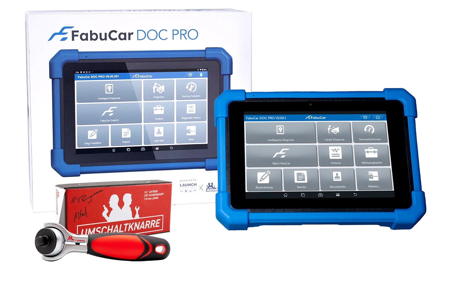 OSTER-AKTION! FabuCar DOC PRO - Das Diagnosegerät + Autodoktoren Umschaltknarre