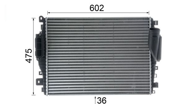 MAHLE Ladeluftkühler (CI 208 000P) Thumbnail