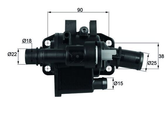 MAHLE Thermostat, Kühlmittel (TH 42 83)