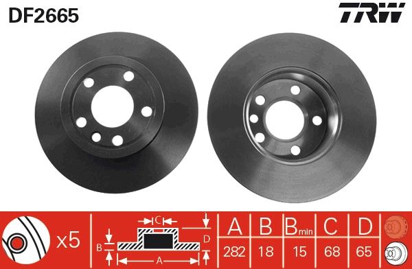 TRW Bremsscheibe (DF2665)