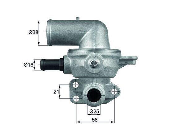 MAHLE Thermostat, Kaltstartanreicherung (TX 103 30)