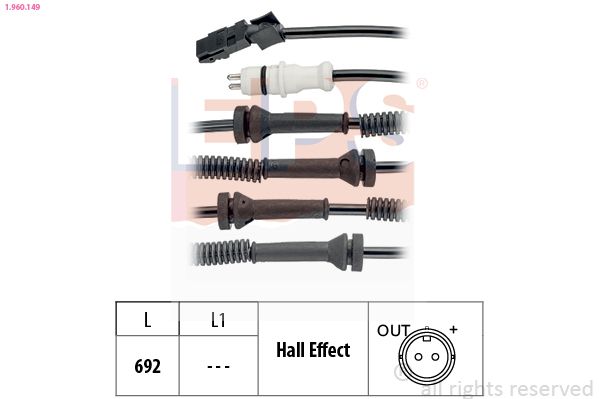 EPS Sensor, Raddrehzahl (1.960.149)