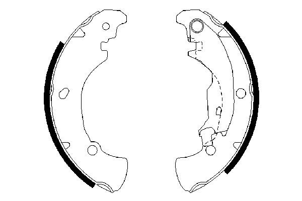 BOSCH Bremsbackensatz (0 986 487 560)