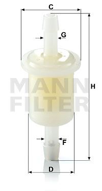 MANN-FILTER Kraftstofffilter (WK 21 (10))