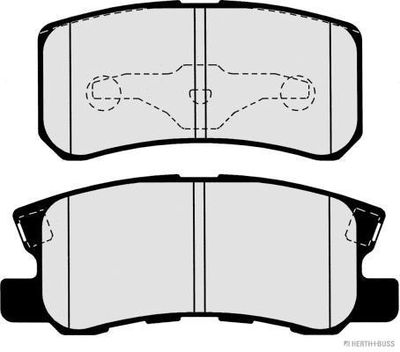 HERTH+BUSS JAKOPARTS Bremsbelagsatz, Scheibenbremse (J3615010)