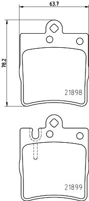 HELLA Bremsbelagsatz, Scheibenbremse (8DB 355 008-451)