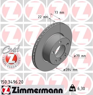 ZIMMERMANN Bremsscheibe (150.3496.20)