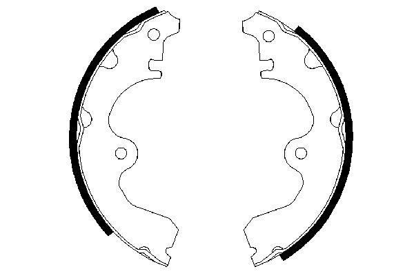 BOSCH Bremsbackensatz (0 986 487 474)