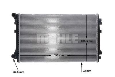 MAHLE Kühler, Motorkühlung (CR 2054 000S) MAHLE Kühler, Motorkühlung (CR 2054 000S)