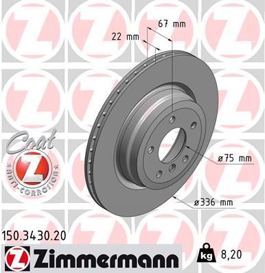 ZIMMERMANN Bremsscheibe (150.3430.20)