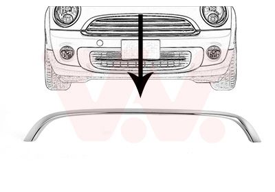 VAN WEZEL Zier-/Schutzleiste, Kühlergitter (0508518)