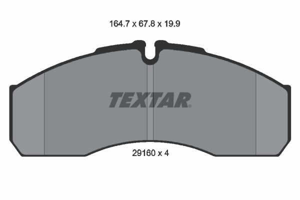TEXTAR Bremsbelagsatz, Scheibenbremse (2916002)