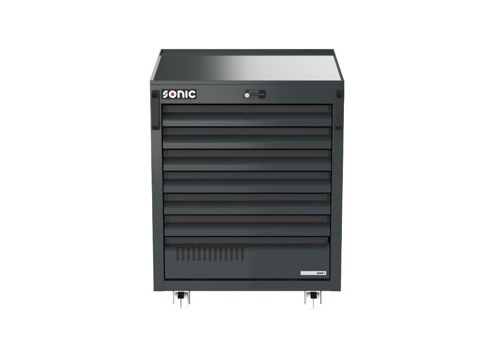 MSS+ 700mm fahrbarer Schrank, extra tief, 7 Schubladen MSS+ 700mm fahrbarer Schrank, extra tief, 7 Schubladen